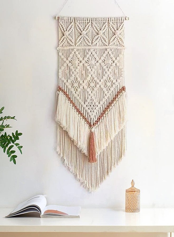 BMIDRUT Hanging Macrame Tapestry Dream Catchers Hand Woven Tapestries Boho Wall Art Decor Home Wall Decor Wall Pediment - Image 1